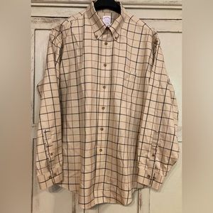 Brooks Brothers Original Polo Shirt Size XL Plaid Long Sleeve Button Down